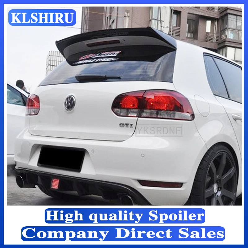 

Стайлинг автомобиля для Volkswagen VW Golf 6 MK6 GTI R GTI/R20 спойлер 2008-2013 из АБС-пластика задний спойлер на крышу багажника