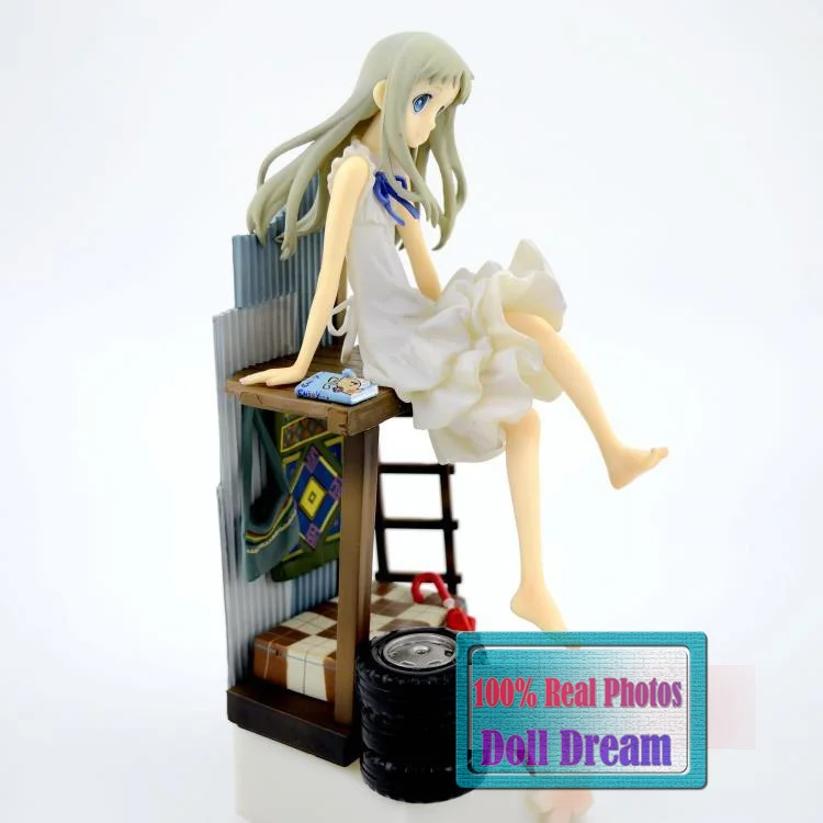 

Japanese 21CM Anime Anohana Honma Meiko Menma PVC Action Figure Collectible Model Toy for girls