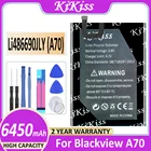 Оригинальный аккумулятор 6450 мАч KiKiss Li486690JLY (A70) для Blackview A70 A 70 Bateria