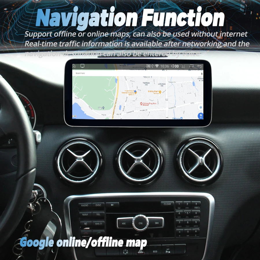 Автомобильный радиоприемник для Mercedes Benz A CLA GLA Class W176 C117 X117 X156 2012-2018 10 25 дюйма