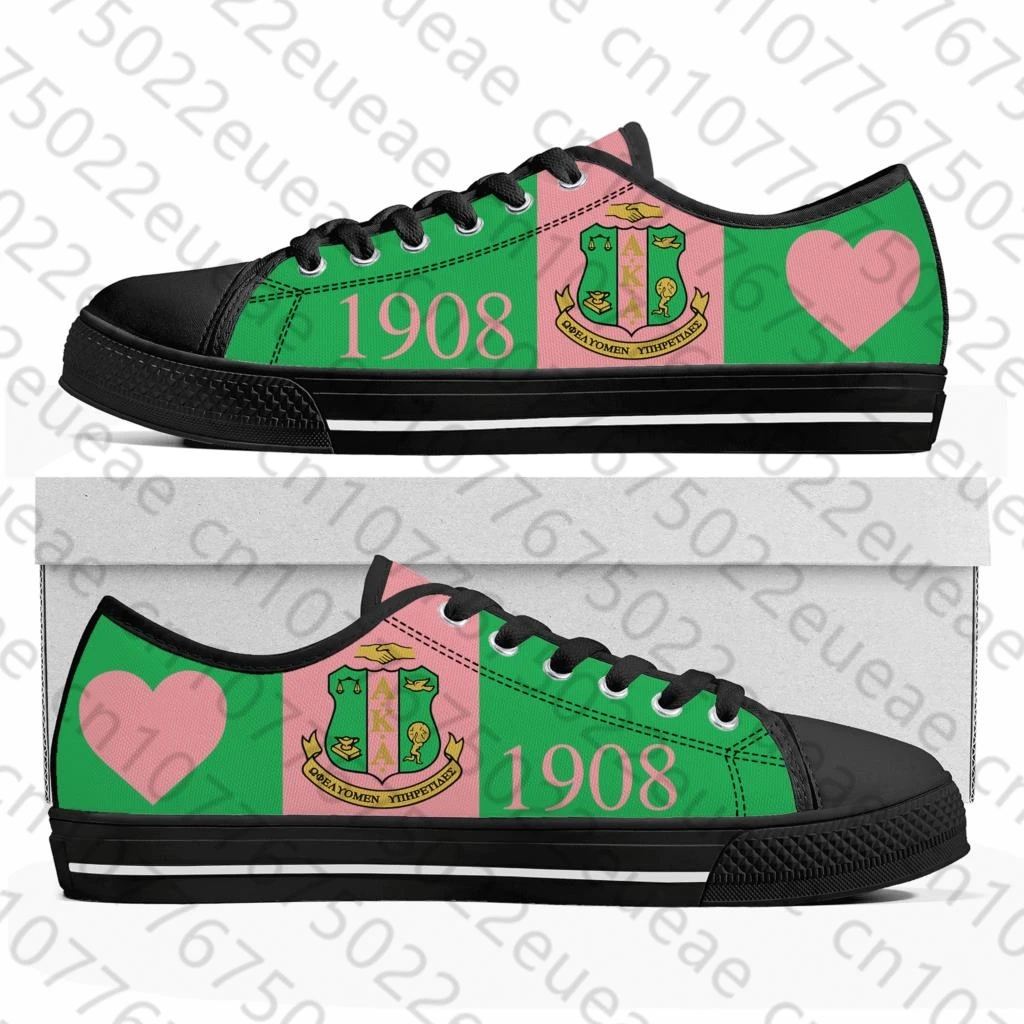 Мужские и женские низкие кроссовки Alpha Sorority AKA 1908 Kappa холщовые высококачественные