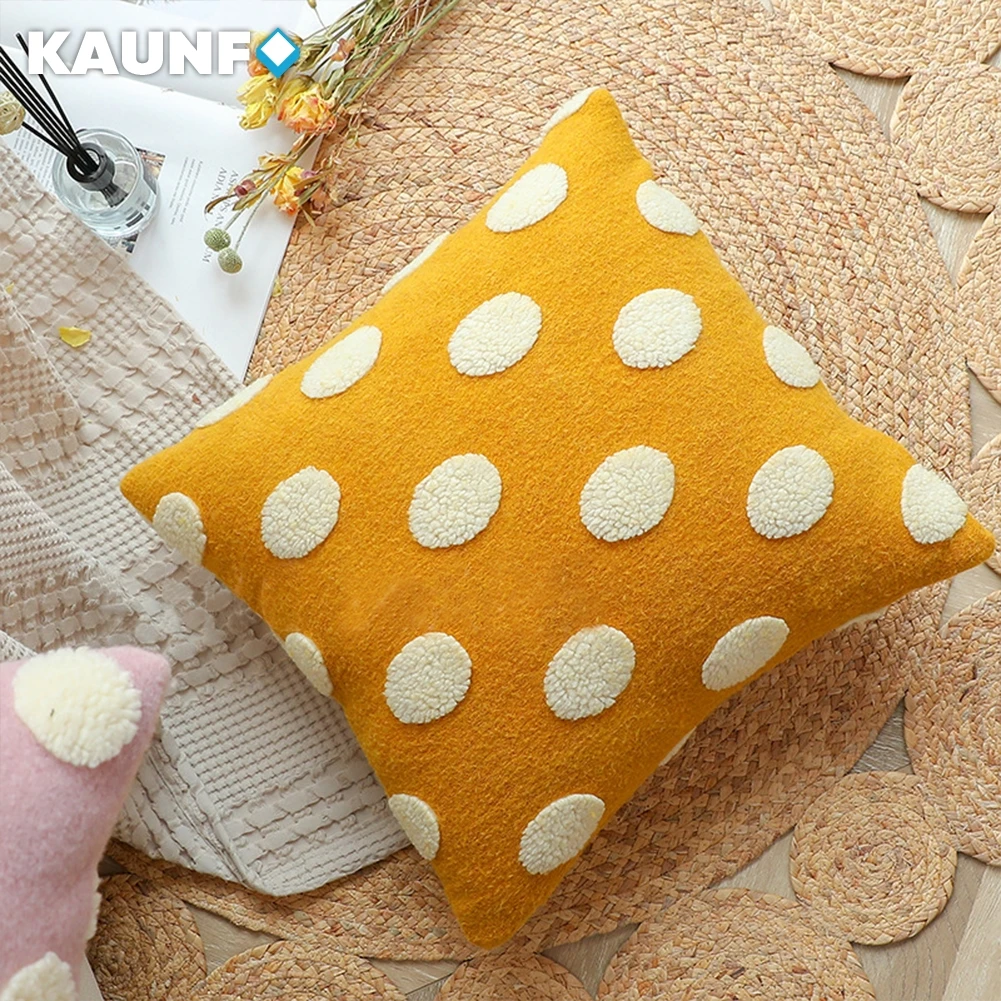 

Мягкая подушка для дивана Kaunfo, удобное плюшевое пушистое сиденье для детской комнаты, украшение для дома, 45x45 см