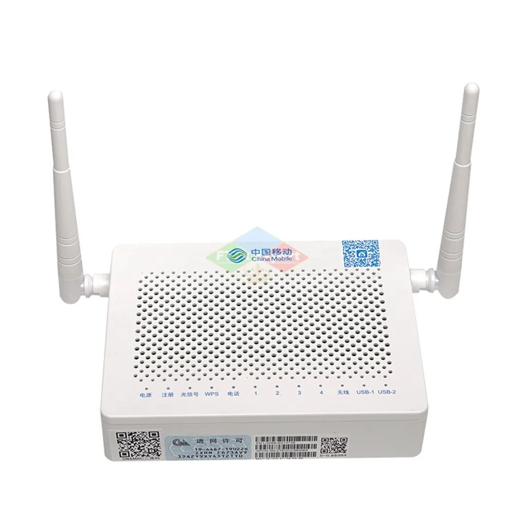 F673AV9 б/у двухдиапазонный 4GE + 1tel 2usb Стандартный WIFI ONU Gpon волоконный модем FTTH F673a v9 ONT