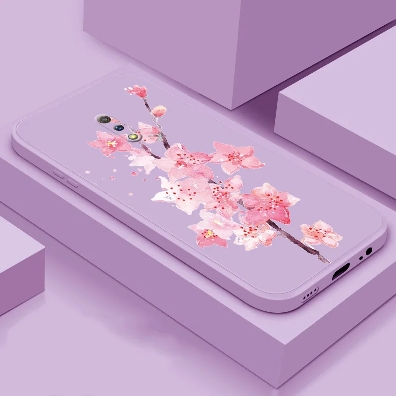

Phone Case For OPPO Realme X Realme X50 Pro 5G Soft TPU silicone phone Sheel flower color back cover phone case