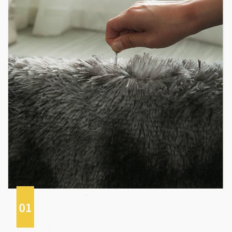 Tie Dyeing длинный пушистый плюшевый большой ковер для гостиной мягкие коврики