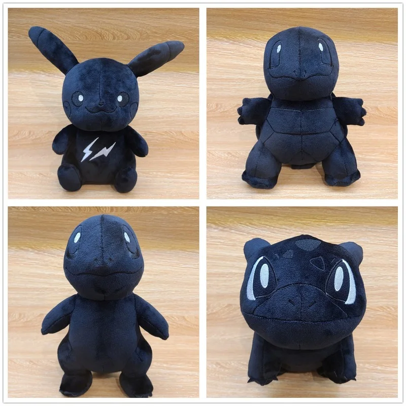 

20cm Pokemon Black Lightning Pikachu Action Figure Jeni Turtle Baby Seed Kappa Beast Doll Baby Christmas Presents for Children