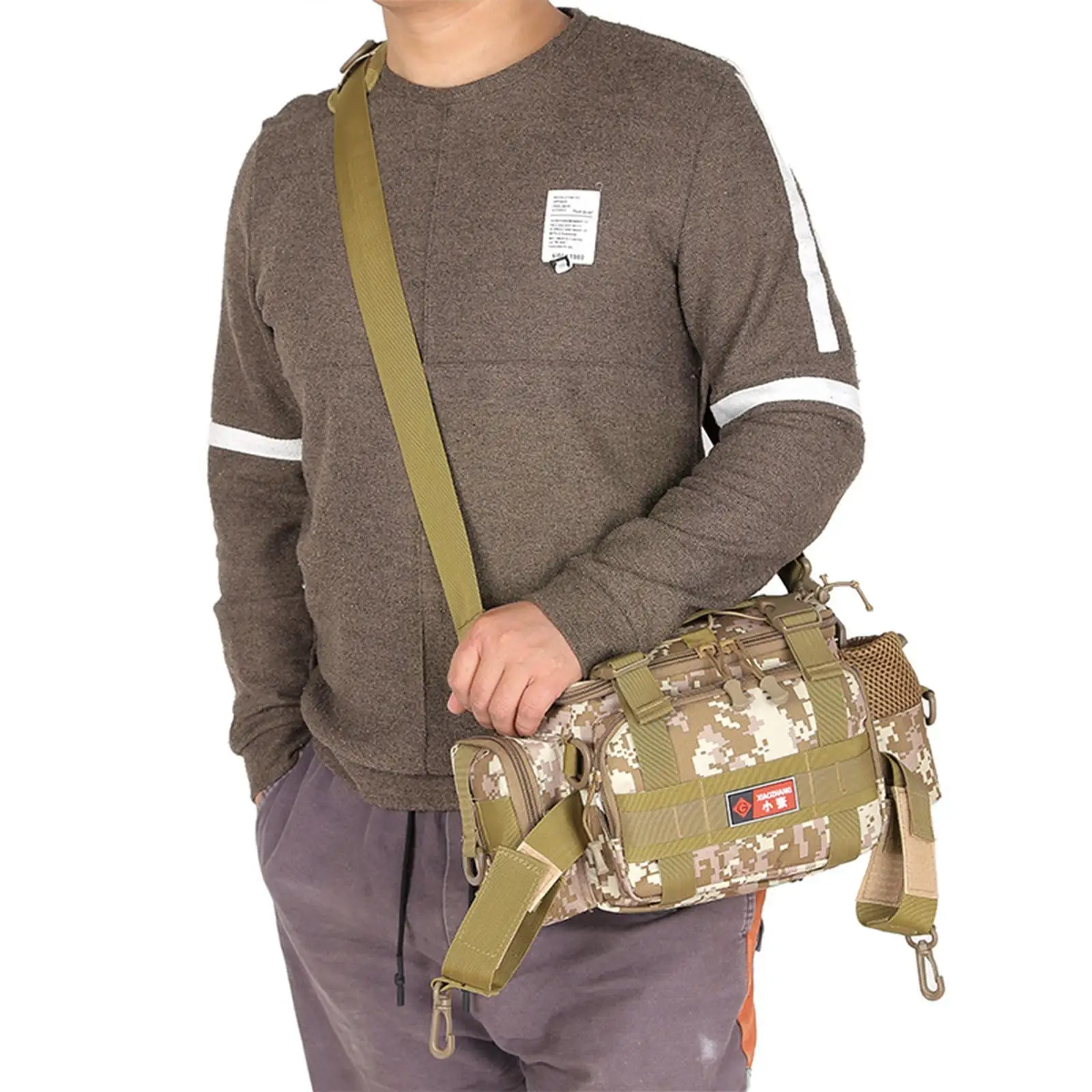 

Многофункциональная сумка для рыбалки, холщовая Водонепроницаемая поясная сумка, сумка для снастей, рюкзак, сумка для рыболовных приманок ...