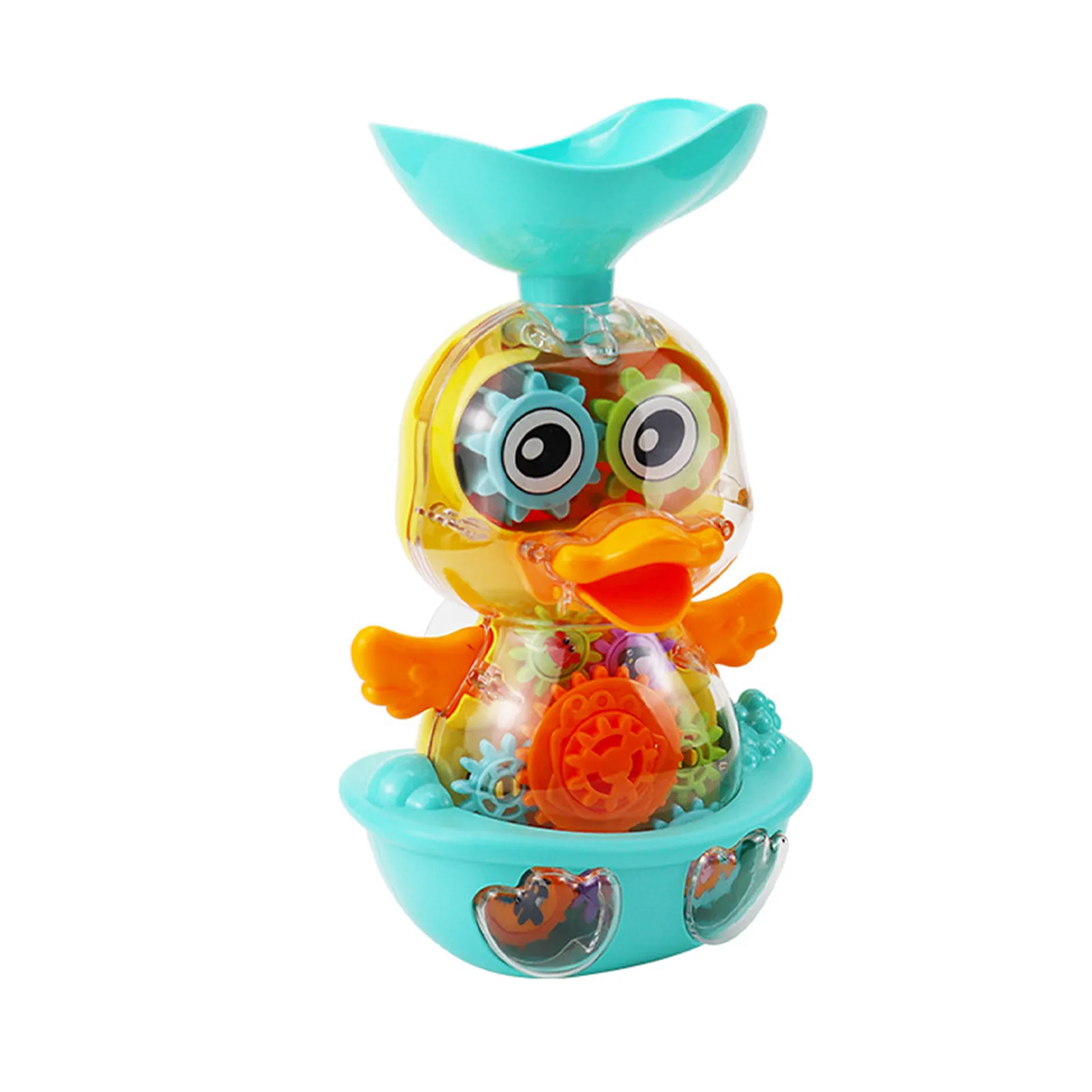 

Babies Bath Gear Toy Babies Bathtub Suction Duck Gear Toys Suction Cup Cogs Toys With Spinning Suction Cups For Babies Boys And