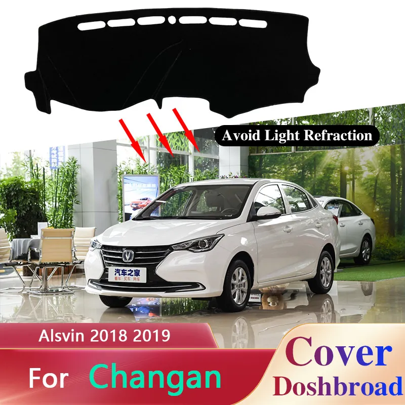 

Dashboard Cover Board Mat Carpet Dashmat for Changan Alsvin 2018 2019 Pad Rug Sunshade Cushion Protect Car Stickers Accessories