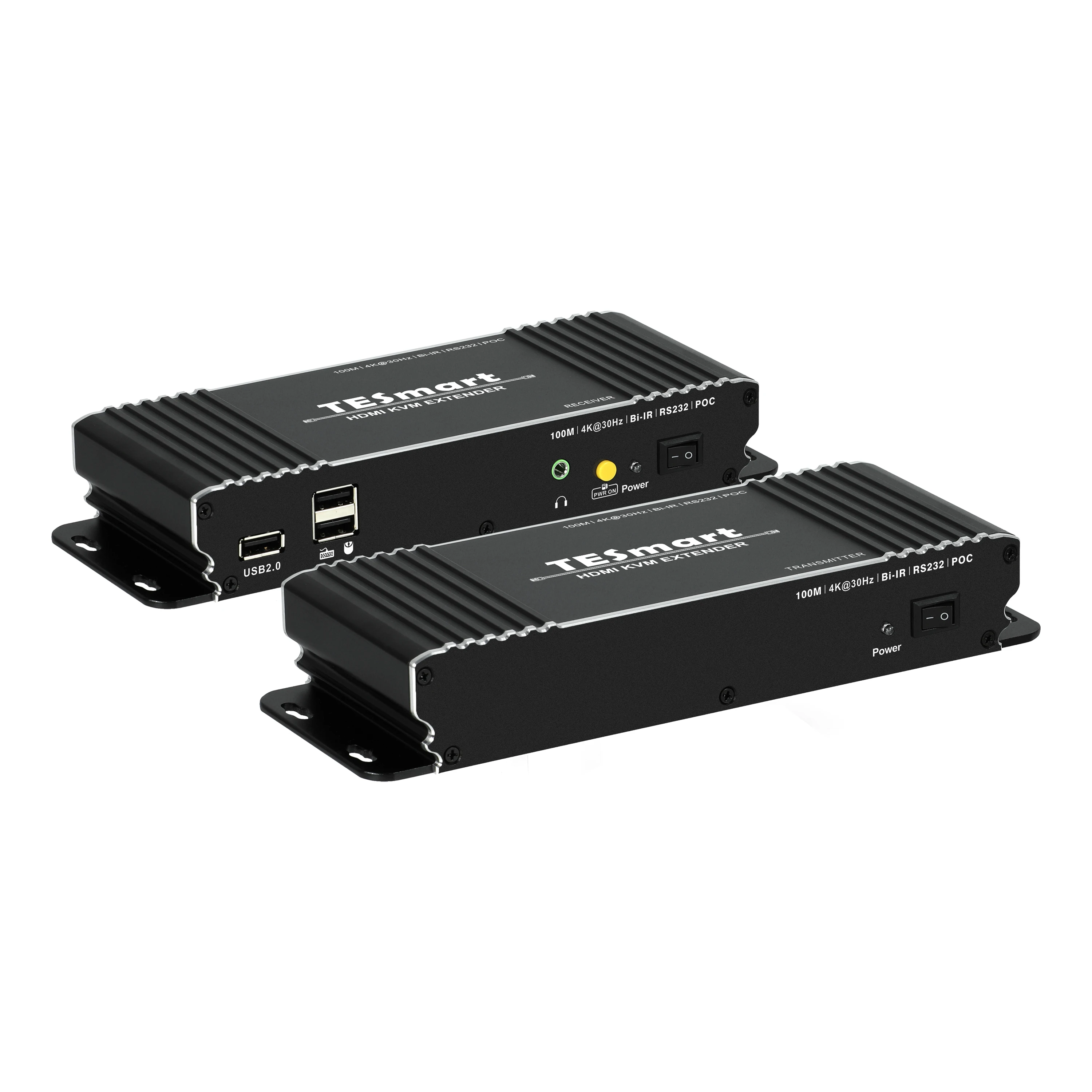 TESmart Видео трансляция 4K HDMI KVM extender от cat-5e cat6 до 100 м KVM Extender