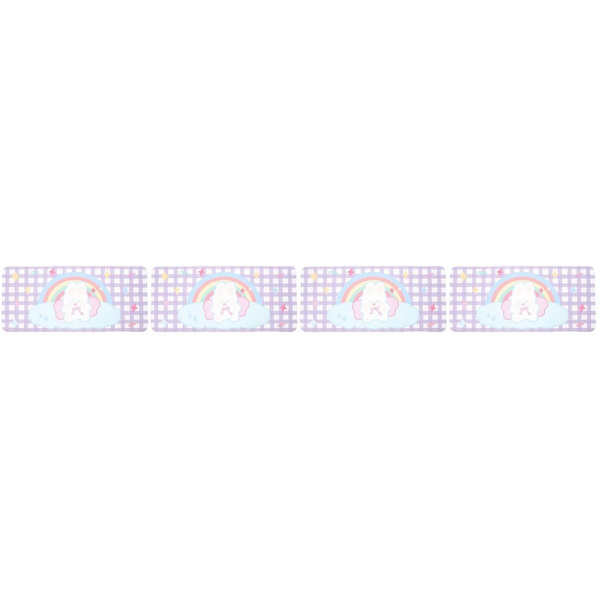 

4pcs Cartoon Animal Pad Office Computer Desktop Pad Non-slip Keyboard Pad