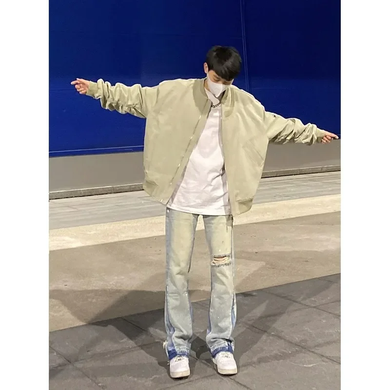 Новая винтажная стильная американская куртка-пилот-истребитель мужская