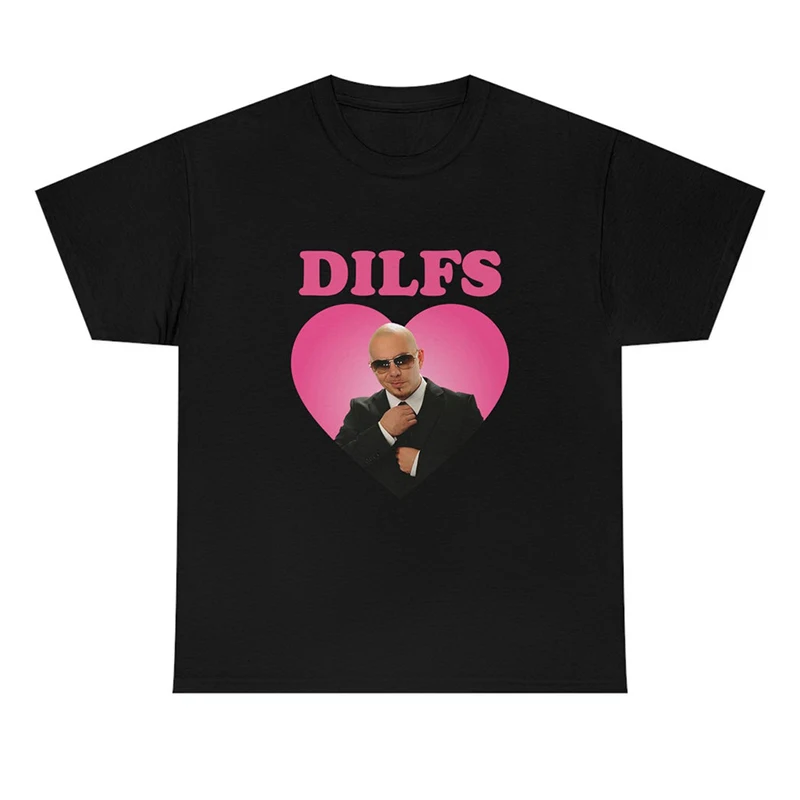 

Vintage Dilfs Love Heart Women T Shirts Causal Loose Cotton T-shirt Female Aesthetic Clothes Meme Summer Fashion Tshirts Female