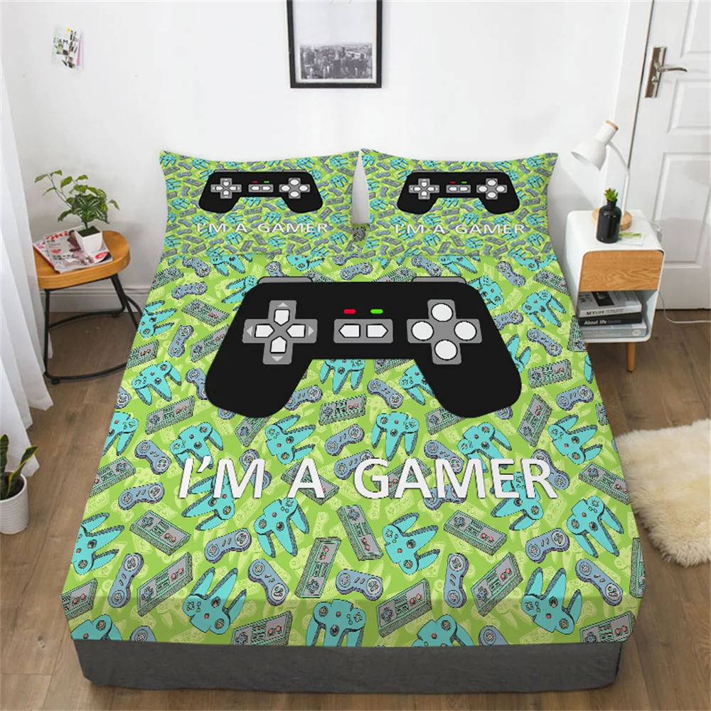 

Bedding Covers 3D Game Print Teens Home Bedroom Decoration Bedspreads King Double Size Pillowcase Bedcover Fitted Sheet