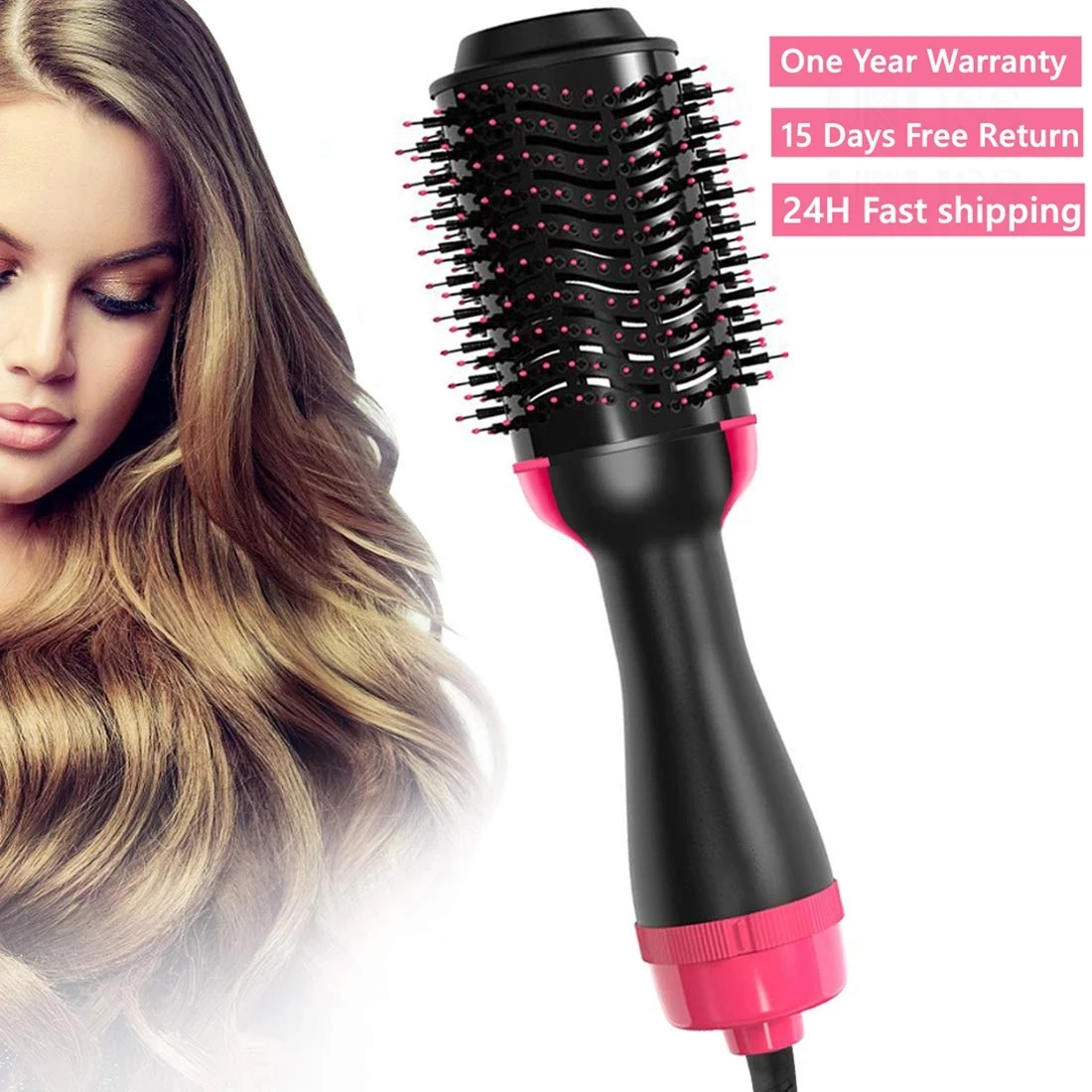 

Щипцы для завивки волос 2 в 1, фен с горячим воздухом, 1000 Вт