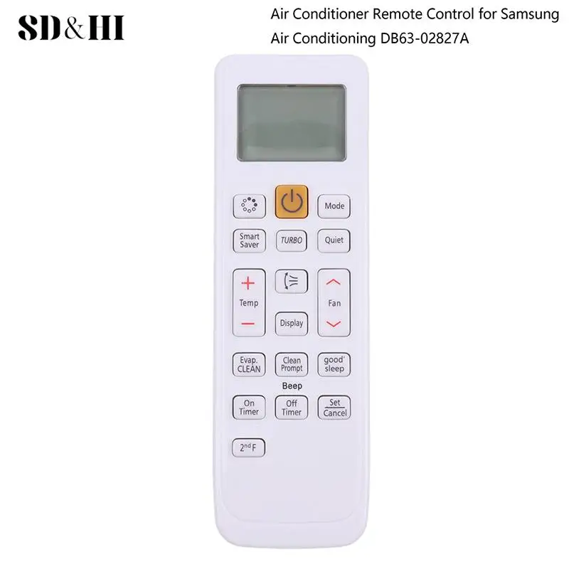 

1Pc Air Conditioner Remote Control for Samsung English Air Conditioning Remote Control DB63-02827A Replacement Remote