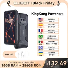 Cubot KingKong Power, Waterproof Rugged Smartphone Android 13, 8GB+256GB, 10600mAh, 33W Fast Charge, NFC, 6.5" FHD+,Global Phone