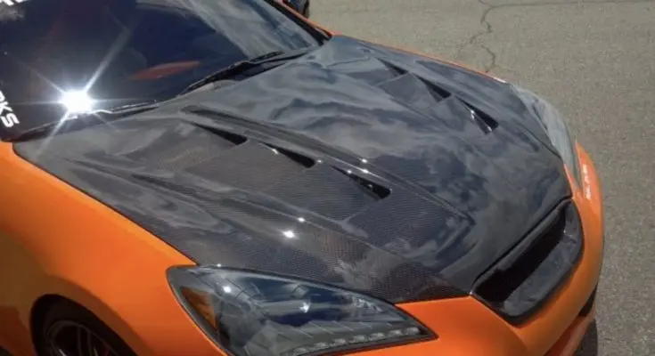 Для 2010-2012 HYUNDAI GENESIS COUPE RS STYLE HOOD (автомобильное волокно)