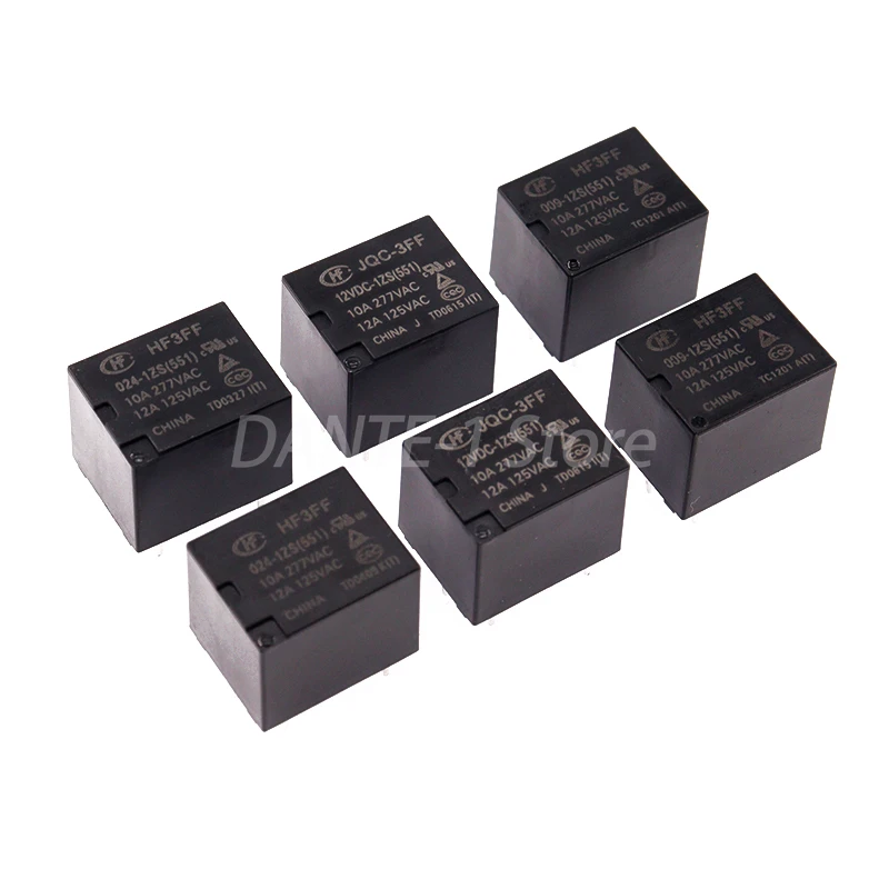 HF-JQC-3FF-005 009 012 024 12 В постоянного тока-1HS 1ZS 4-контактный 5-контактный