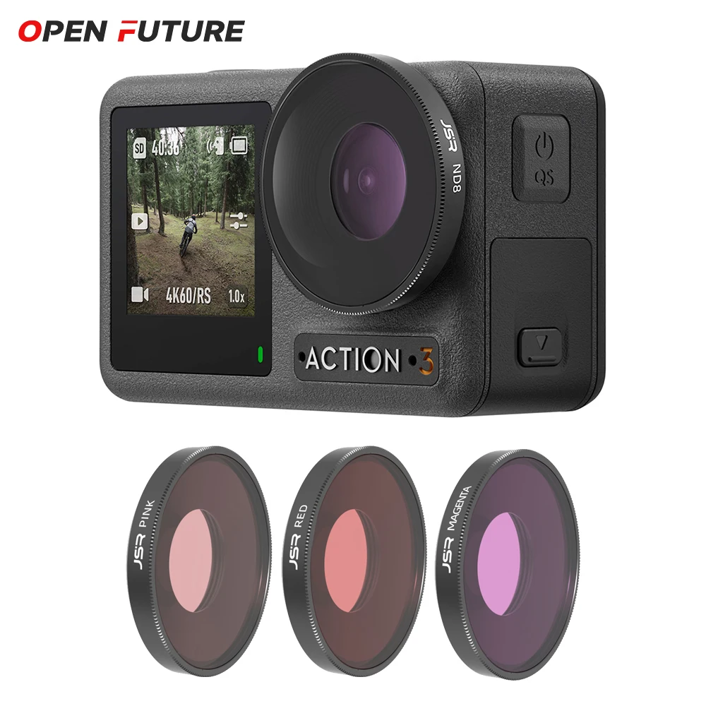 

Фильтр для объектива спортивной камеры Osmo Action 3 части 8/16/32/64 ND NDPL CPL MCUV NIGHT STAR Filter Kit для DJI Osmo Action 3