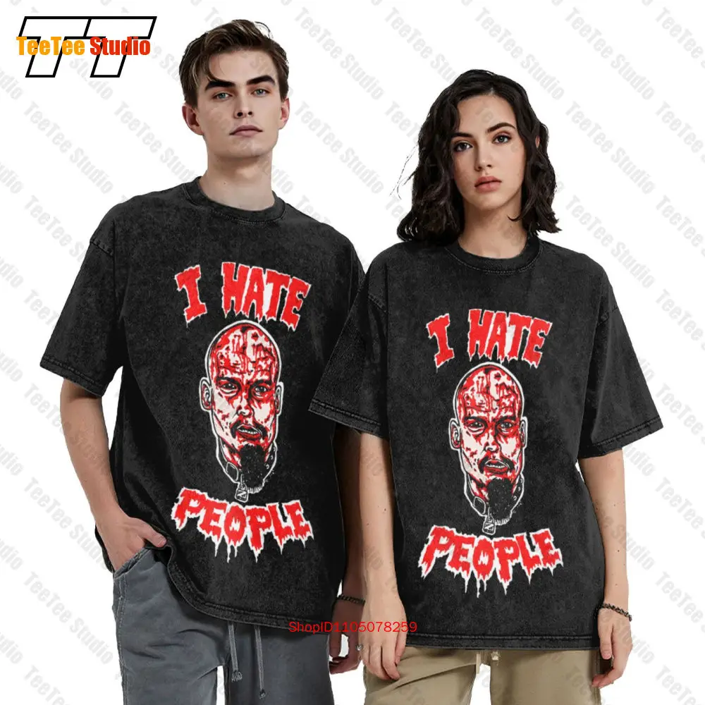 Фото Винтажная футболка большого размера Gg Allin American Punk Rock I Hate People OSQR №2