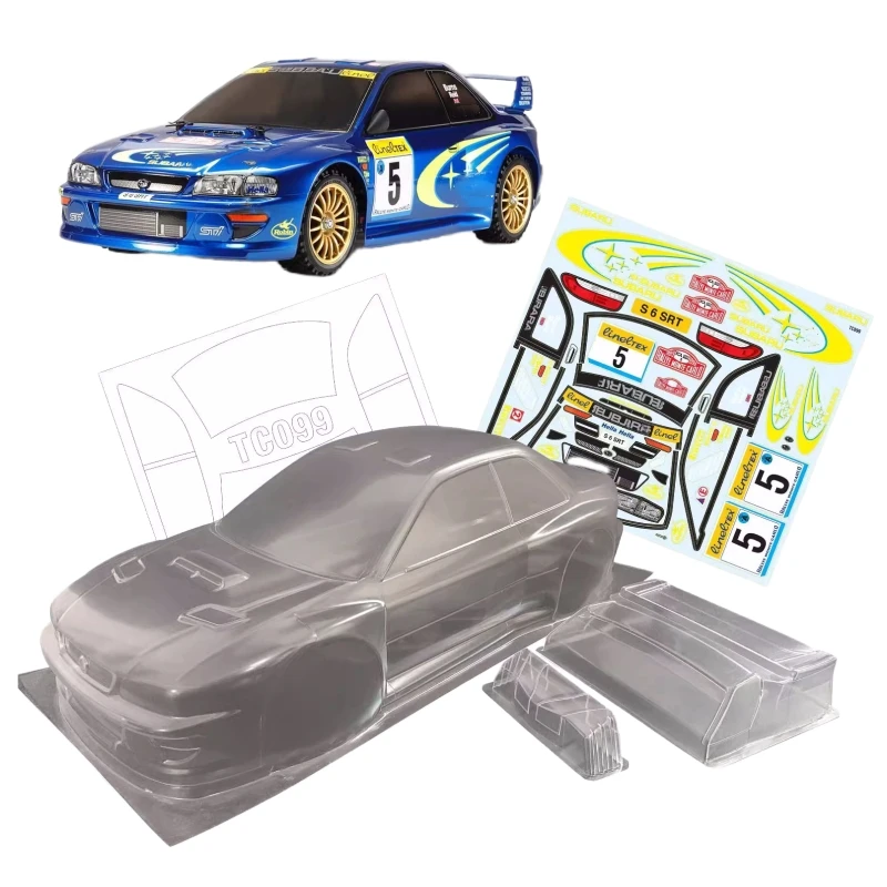 

1 10 Impreza WRC 1999 Rally Model Clear Body Shell W/ Stickers for Rc Drift Car Tamiya Hsp Kyosho Hpi