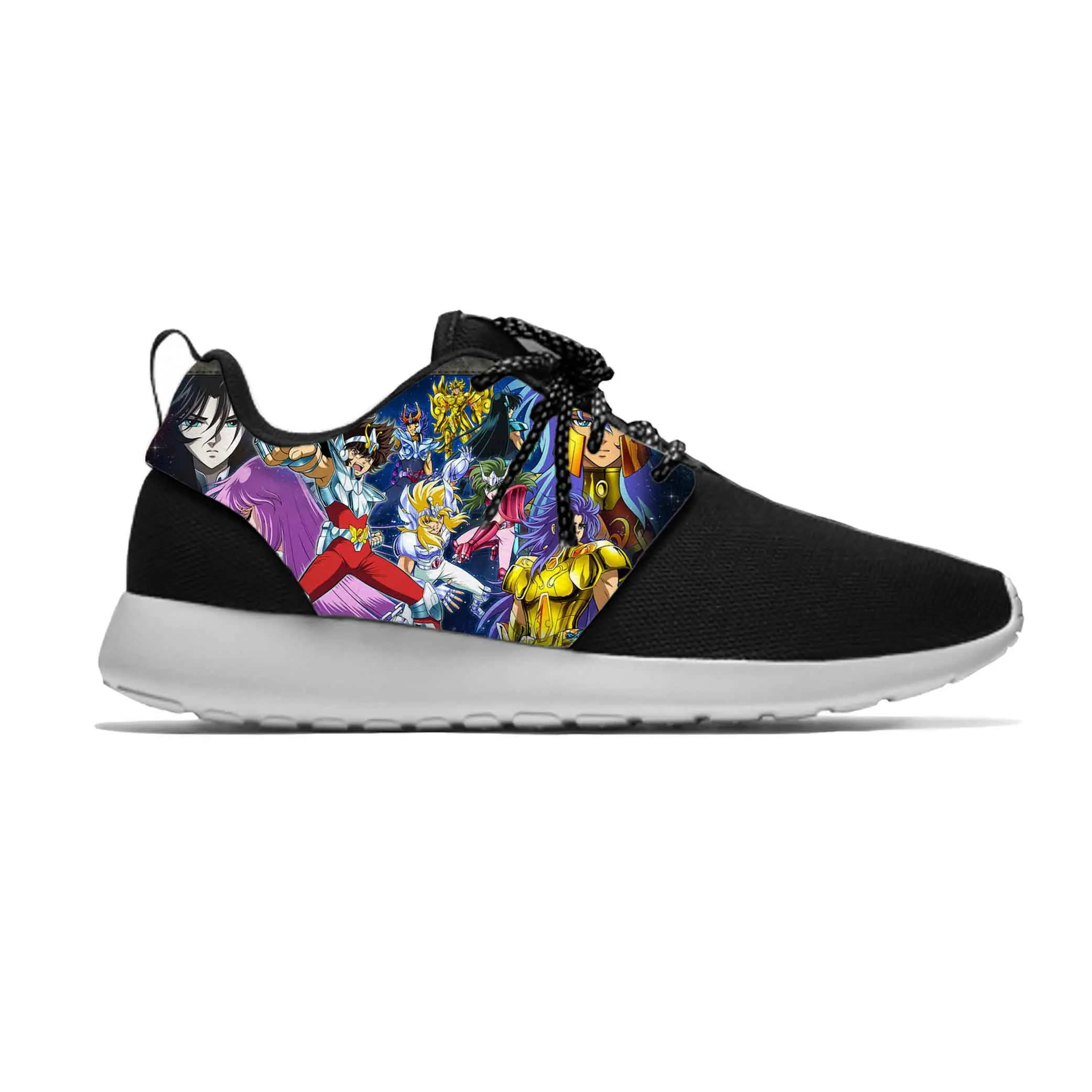 

Hot Japanese Anime Manga Cartoon Saint Seiya Comic Sport Running Shoes Casual Breathable Lightweight 3D Print Men Women Sneakers