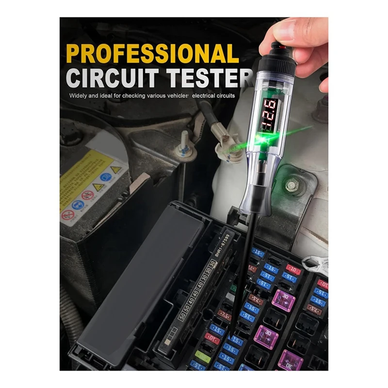 Автомобильный тестер цифровой устройство для измерения яркости цепи 5-90 в с