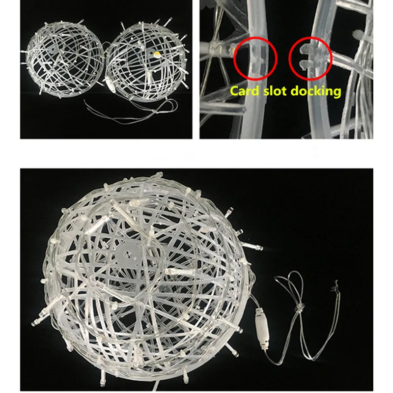 Гирлянда с большими круглыми ротанговыми шариками для вечерние цы светильник