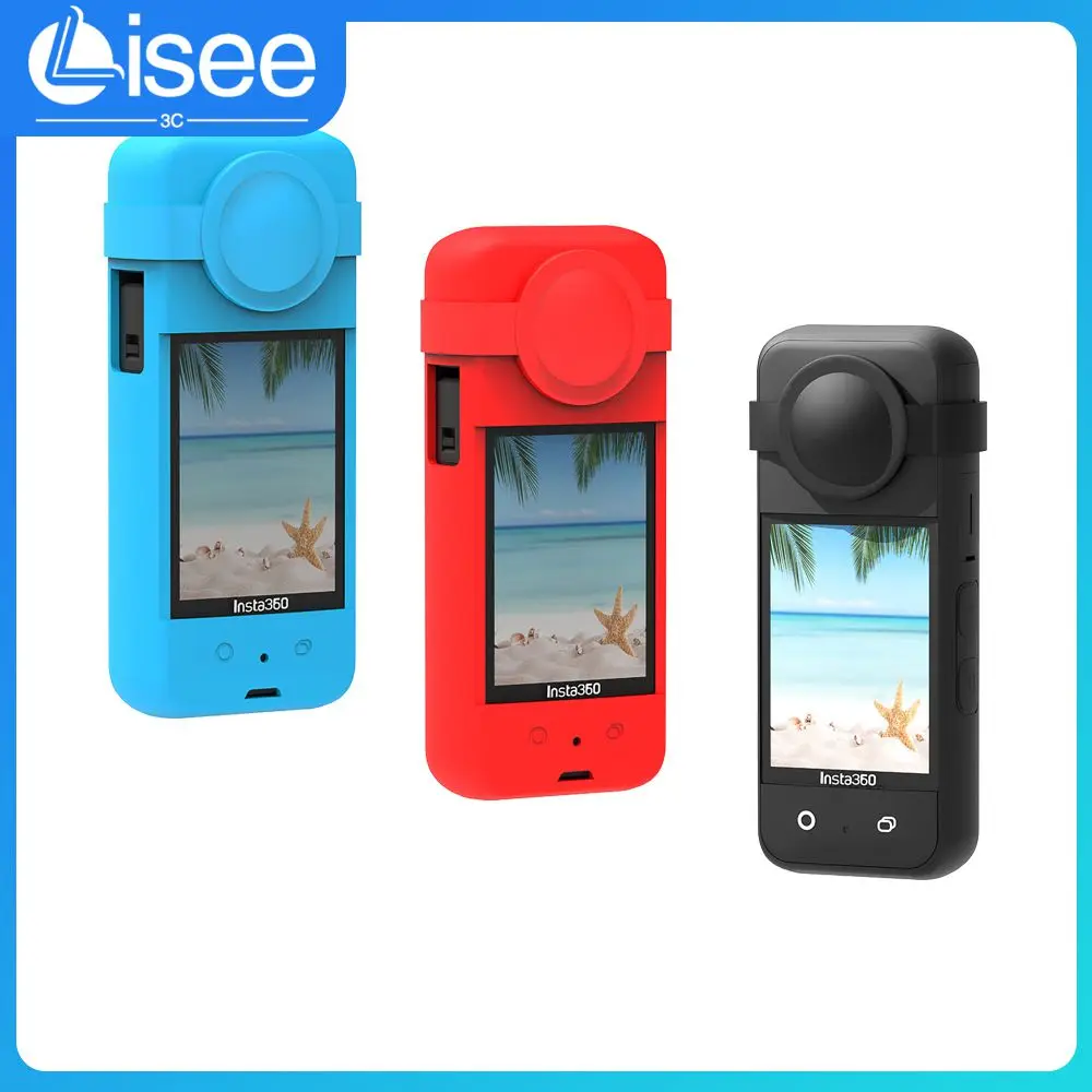 

Protective Lens Cover Panoramic Dustproof Camera Cap Accessories Soft Cover Shell For Insta360 One X3 Silicone Case