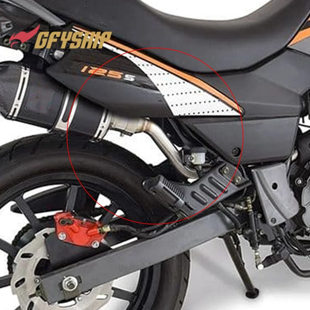 Фото Средние соединительные трубы выхлопной системы для мотоциклов KEEWAY TX 125 SM / ENDURO 2012 2013 2014 2015 2016 2017 2018 2019 2020 2021 №5