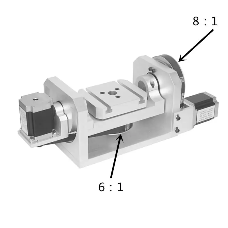 Новый Высокоточный разделительный редуктор для оси вращения 1: 4 6:1 CNC 4-й 5-й A с