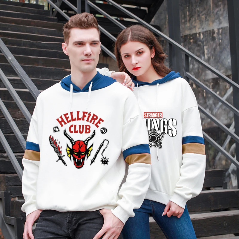 

Stranger Things 4 Eddie Munson Hoodie HELLFIRE CLUB Couple's Sweatshirt Y2K Harajuku Graphic Streetwear Men/women Fashion Hoody