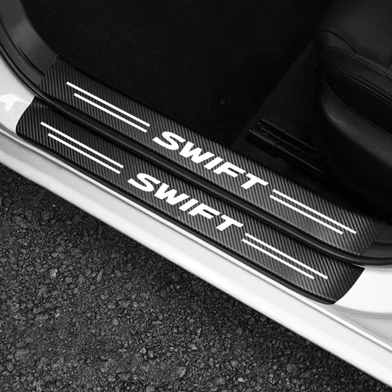4 шт. защитные наклейки на пороговой педаль автомобиля Suzuki Swift