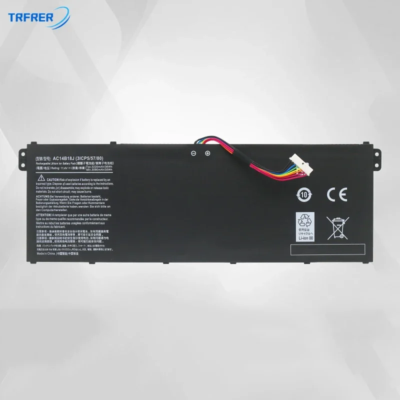 Аккумулятор для ноутбука Acer Aspire AC14B18J AC14B13J 11 4 В 36 Втч E3-111 E3-112 E3-112M ES1-531 MS2394 B115-MP EX2519