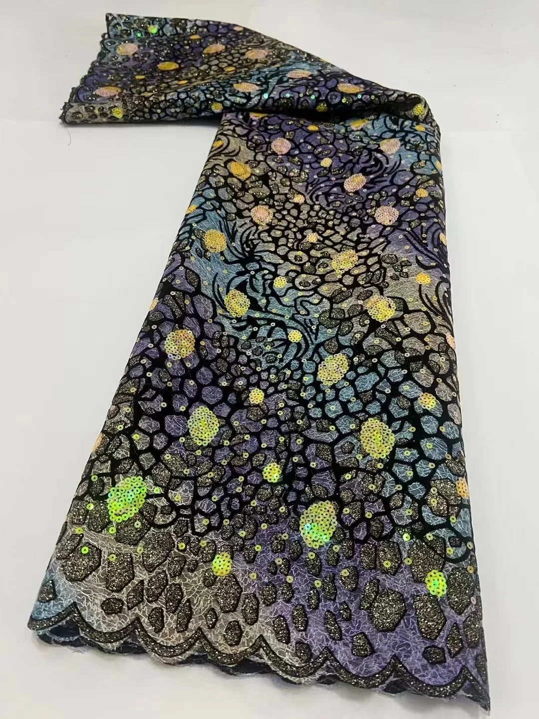 Новое поступление 2022 бархатная Тюлевая ткань кружевная новейшая нигерийская с