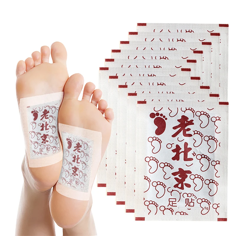 

1 Box of 10 Pairs Artemisia Argyi Detox Foot Patches Pads Toxins Feet Slimming Cleansing Herbal Body Health Adhesive Pads Bulk