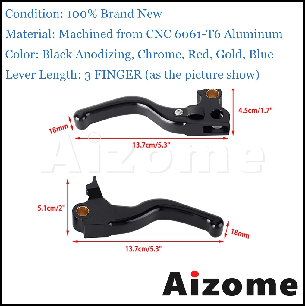 Рычаги ручного тормоза для мотоцикла Harley Softail 96-17 Heritage Classic FLSTC/I FLST/I