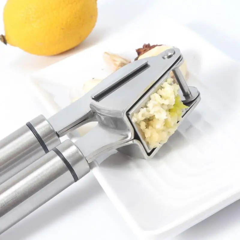 

Easy Clean Mincer And Crusher Rust Proof Easy Squeeze Kitchen Cooking Tools Garlic Press Stainless Steel Slicer