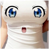 pokemon squirtle pikachu jigglypuff 3d tight breasts big chest sexy clothes three dimensional vest anime kawaii navel t shirt