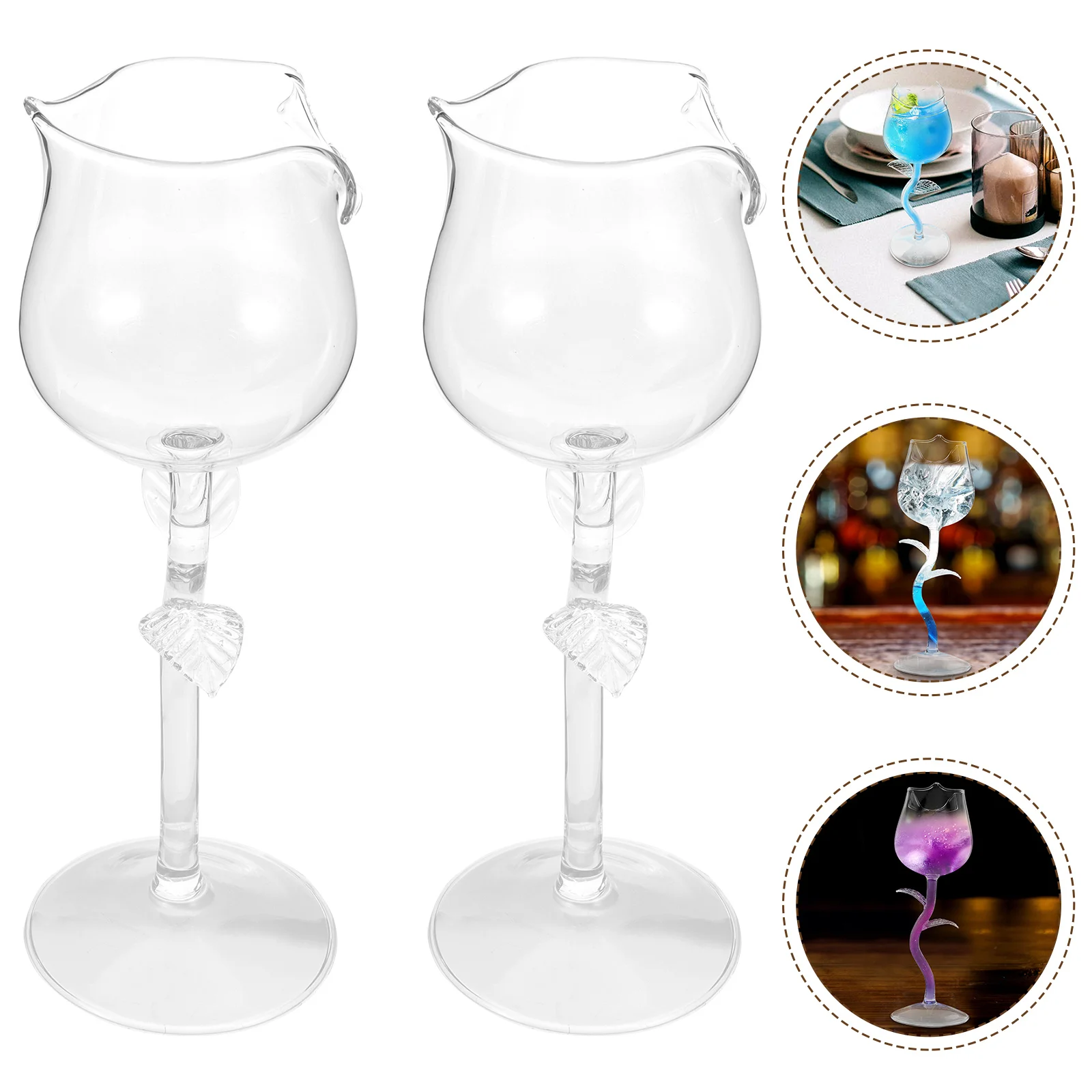

Glasses Rose Goblet Cocktail Cup Flower Champagne Whiskey Martini Toasting Cups Tumbler Drink Decanter Red Burgundy Shaped