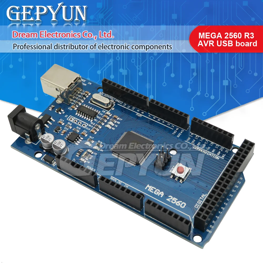 

MEGA2560 MEGA 2560 R3 (ATmega2560-16AU CH340G) AVR USB board compatibleFor Arduino