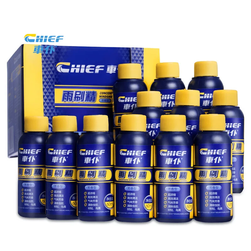 

Сконцентрированное средство для очистки автомобильных стекол CHIEF 12 шт./лот, Всесезонная эссенция для универсального дворника, автомобильны...