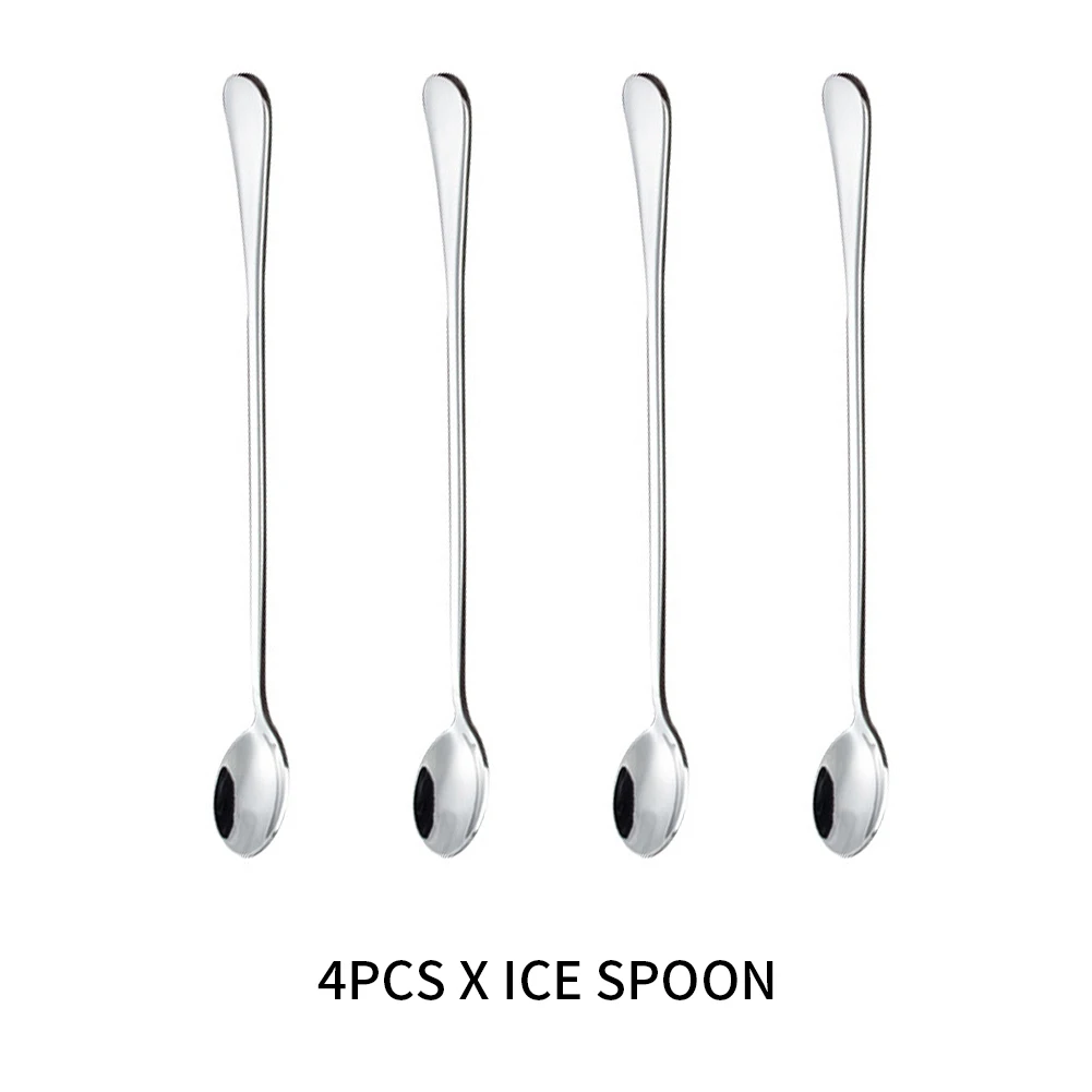 

4 шт./упаковка, ложка для чая и десерта, 9,4 дюйма