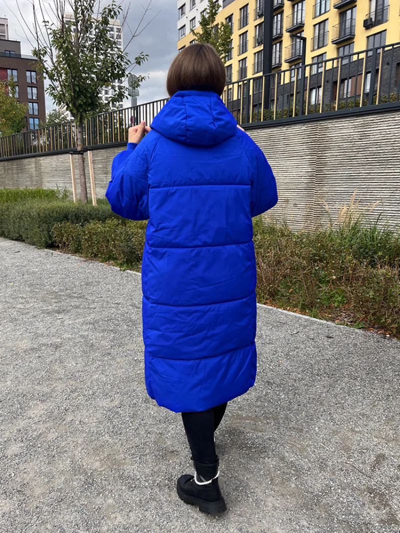 Winter Women Hooded Parkas X-long Jackets Casual Thick Warm Windproof Coat Female Outwear -30 degrees Long Streetwear Size 3XL