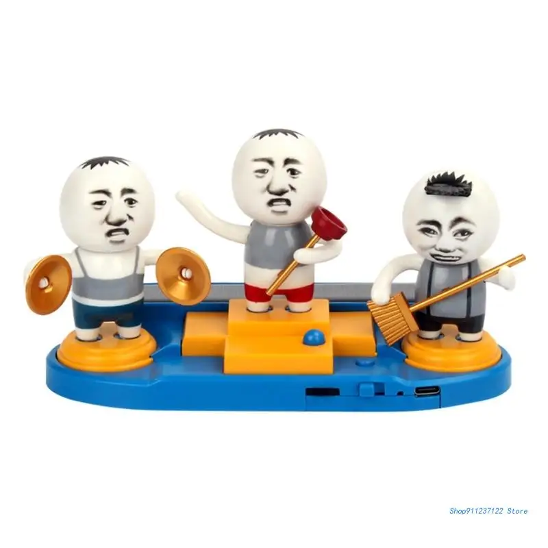 

Украшения для автомобиля, три куклы с вибрирующей головкой, украшение интерьера, фигурки центральной консоли, рок-группа, модные аксессуары