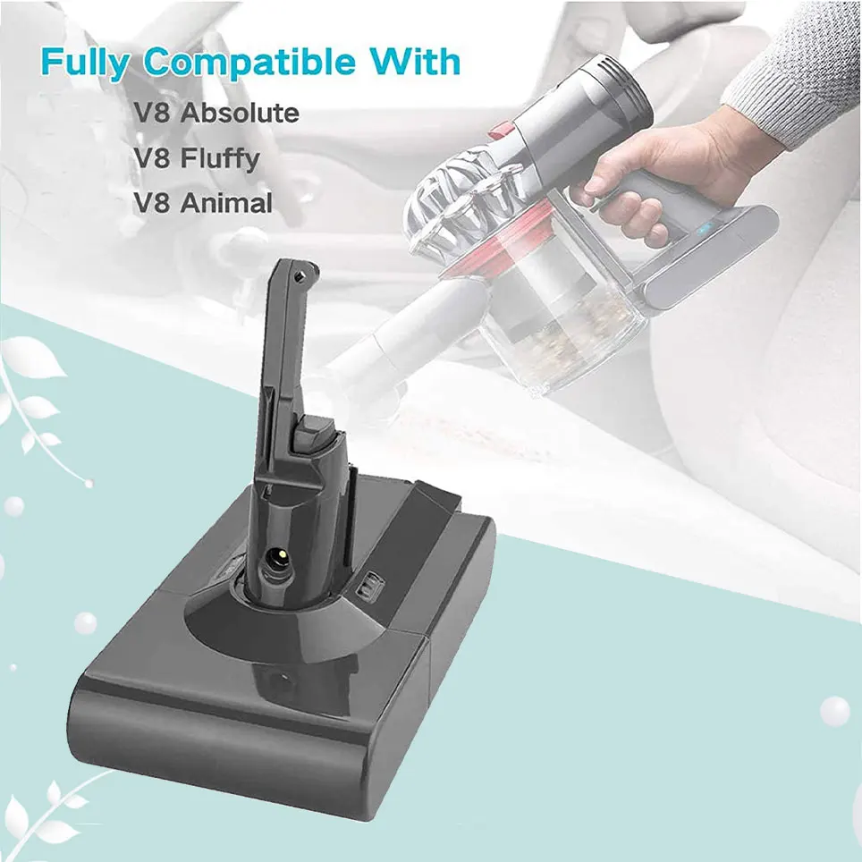 

2022 21.6V V8 lithium replacement battery compatible with V8 Absolute cordless handheld vacuum cleaner V8 fluffy vacuum