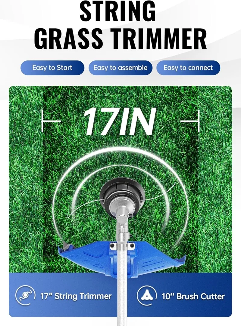 Система ухода за двором 2-в-1 31 куб.см 4-тактный газовый двигатель