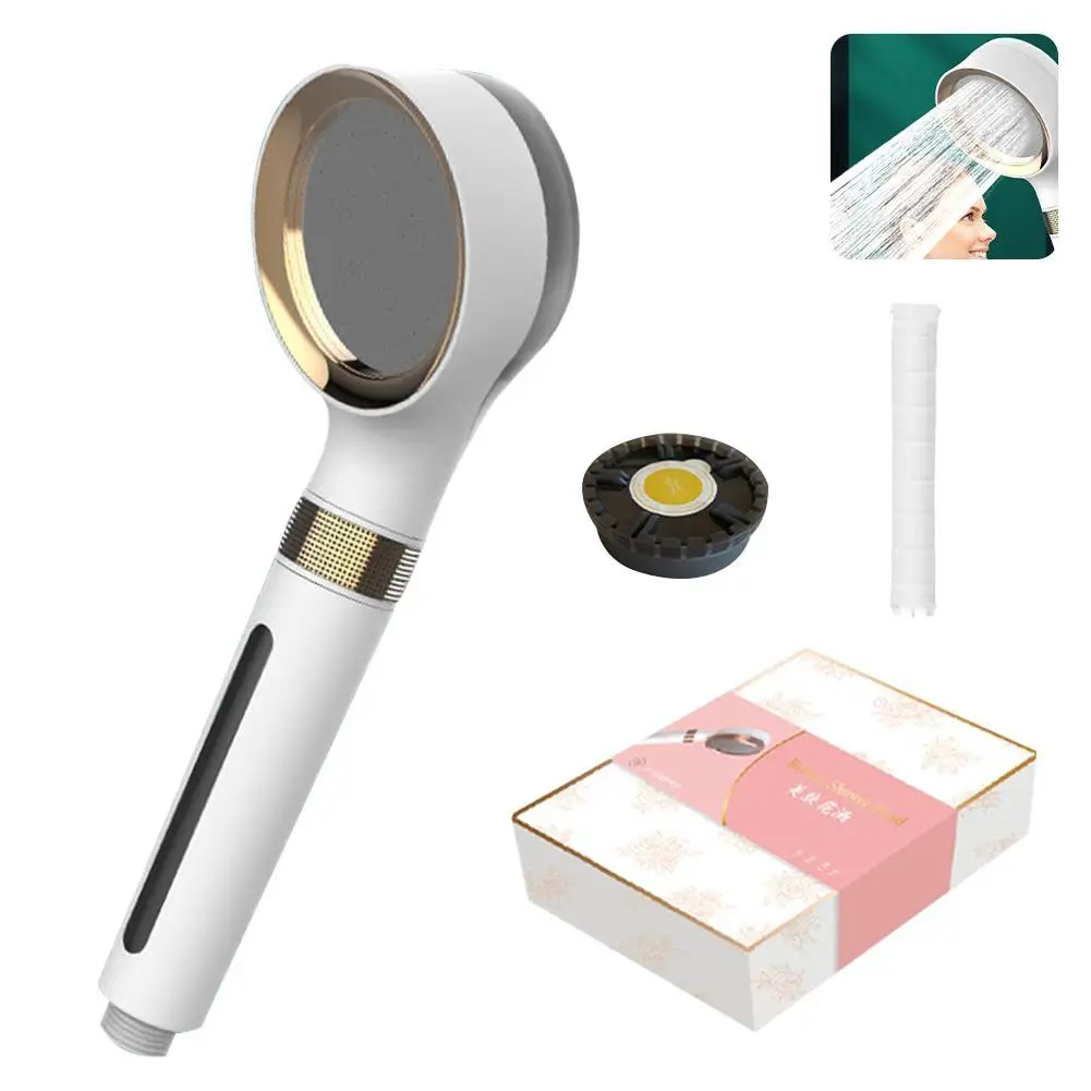 

Насадка для душа для ванной комнаты с кнопкой остановки и переключателем, экономия воды высокого давления