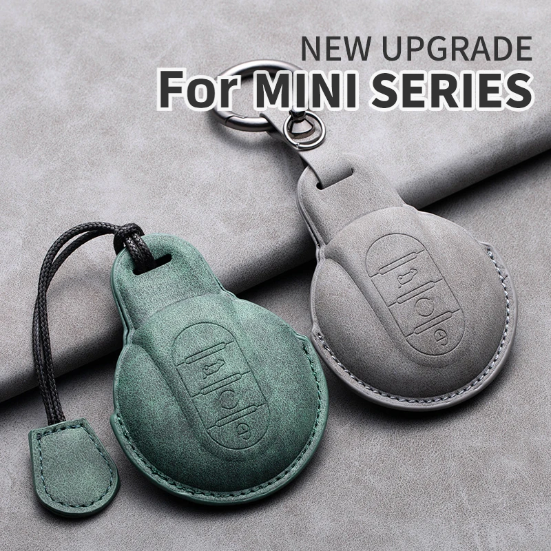 Замшевый кожаный чехол для дистанционного ключа автомобиля BMW MINI COOPER S ONE JCW F54 F55 F56